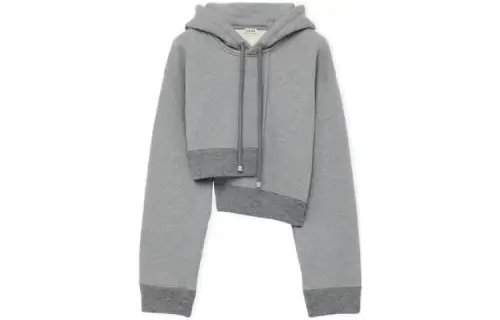 LOEWE Sweatshirts Women's Gray Hooded Moderate Regular