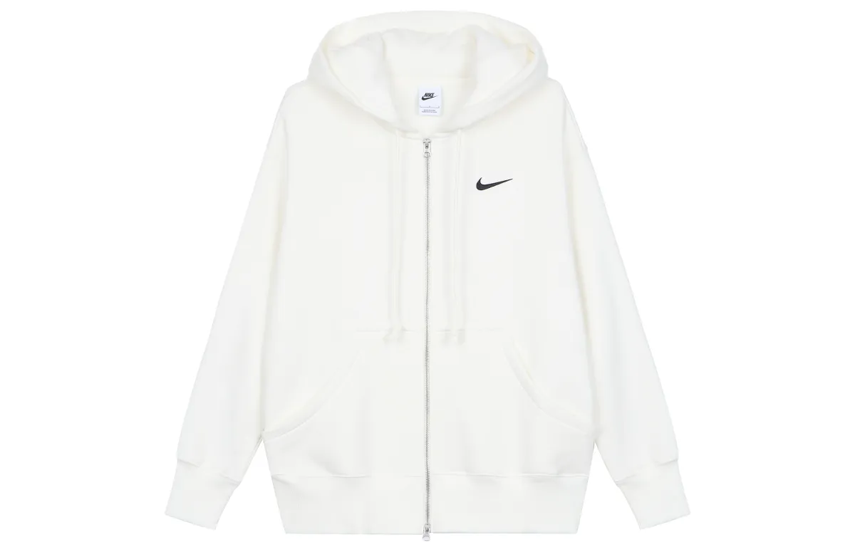 Nike Sportswear Phoenix Fleece Women's Ultra-Loose Full-zip Hoodie White