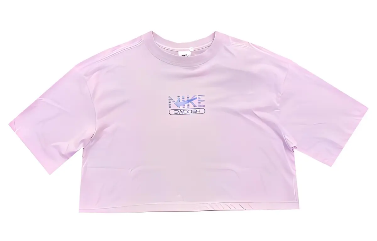 Nike T-Shirts Women's Pink Crew Neck Moderate Other