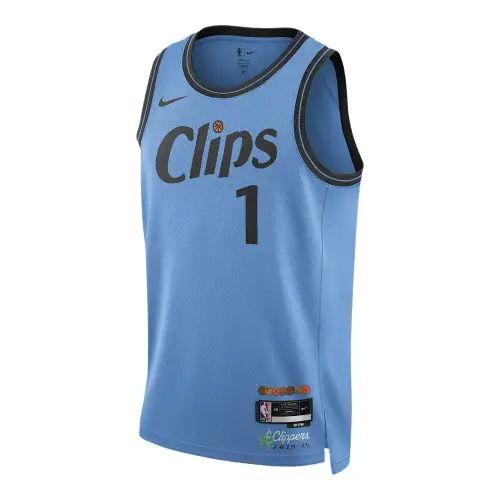 Nike Dri-Fit NBA Clippers City Edition James Harden 24/25 Season Los Angeles Comfortable and Fashionable Basketball Vest Men's Coast Blue