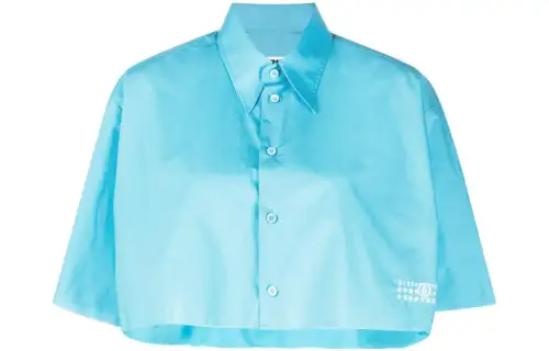 MM6 Maison Margiela Classic blue shirt, with short sleeve