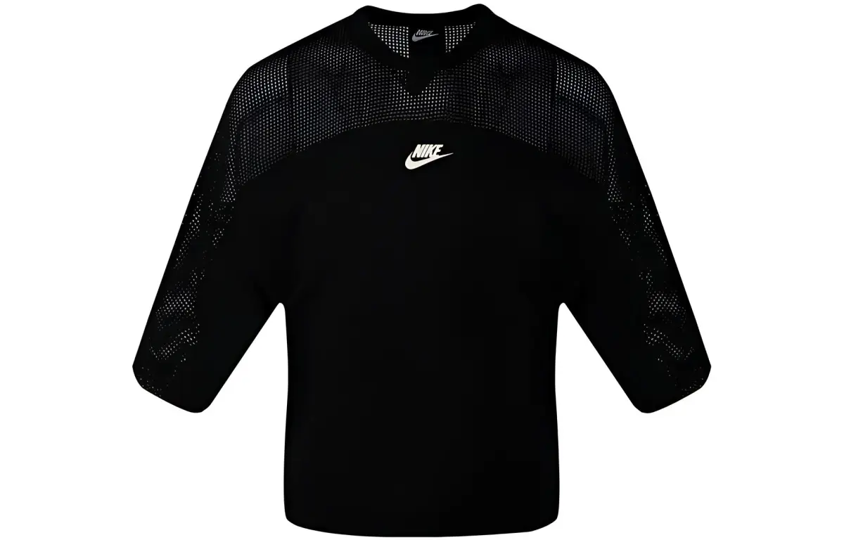 Nike Sweatshirts Women's Black Crew Neck Moderate Regular