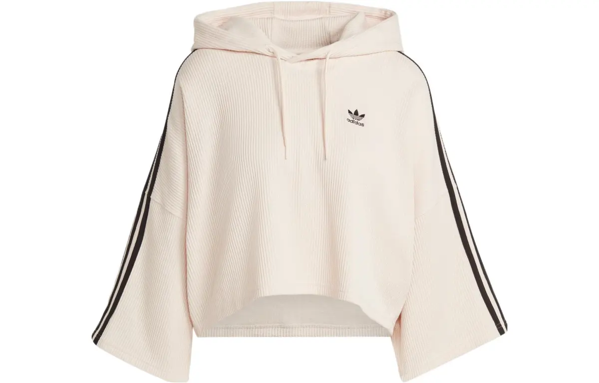 Adidas Originals CROP HOODIE Sweatshirt Women's Wonder White