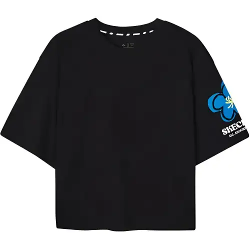 Skechers T Shirt Women's Carbon Black