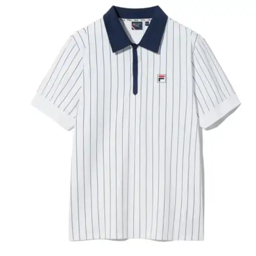 FILA Tennis Tops Men's White Lapel Thin