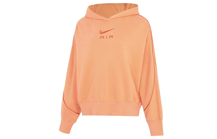 Nike Sweatshirts Women's Orange Hooded Moderate Regular