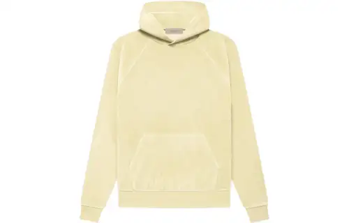 Fear Of God Essentials Women's Velour Hoodie Canary