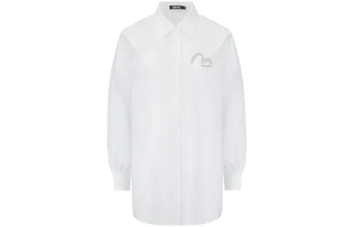 EVISU Shirts Women's White Lapel Moderate Other