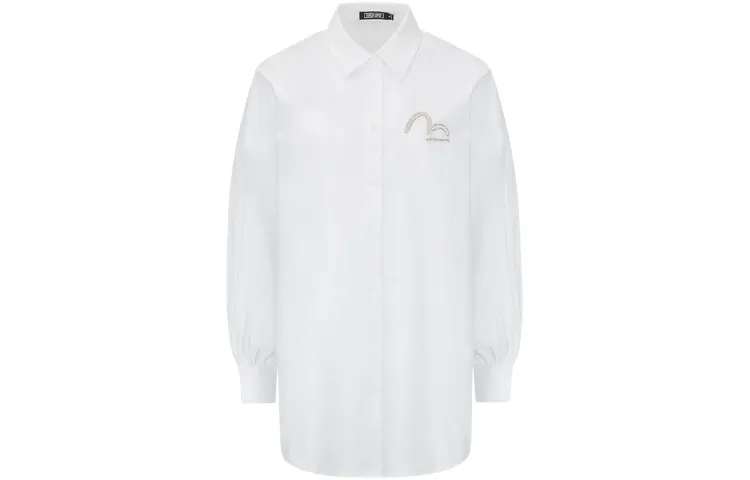 EVISU Shirts Women's White Lapel Moderate Other