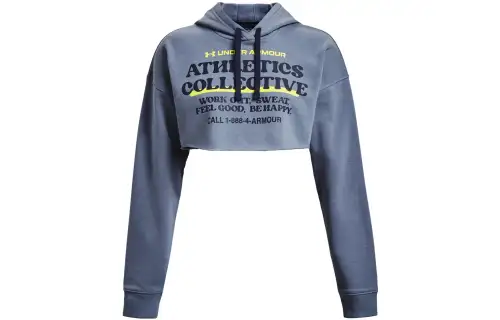 Under Armour Sweatshirts Women's Blue Hooded Moderate Regular