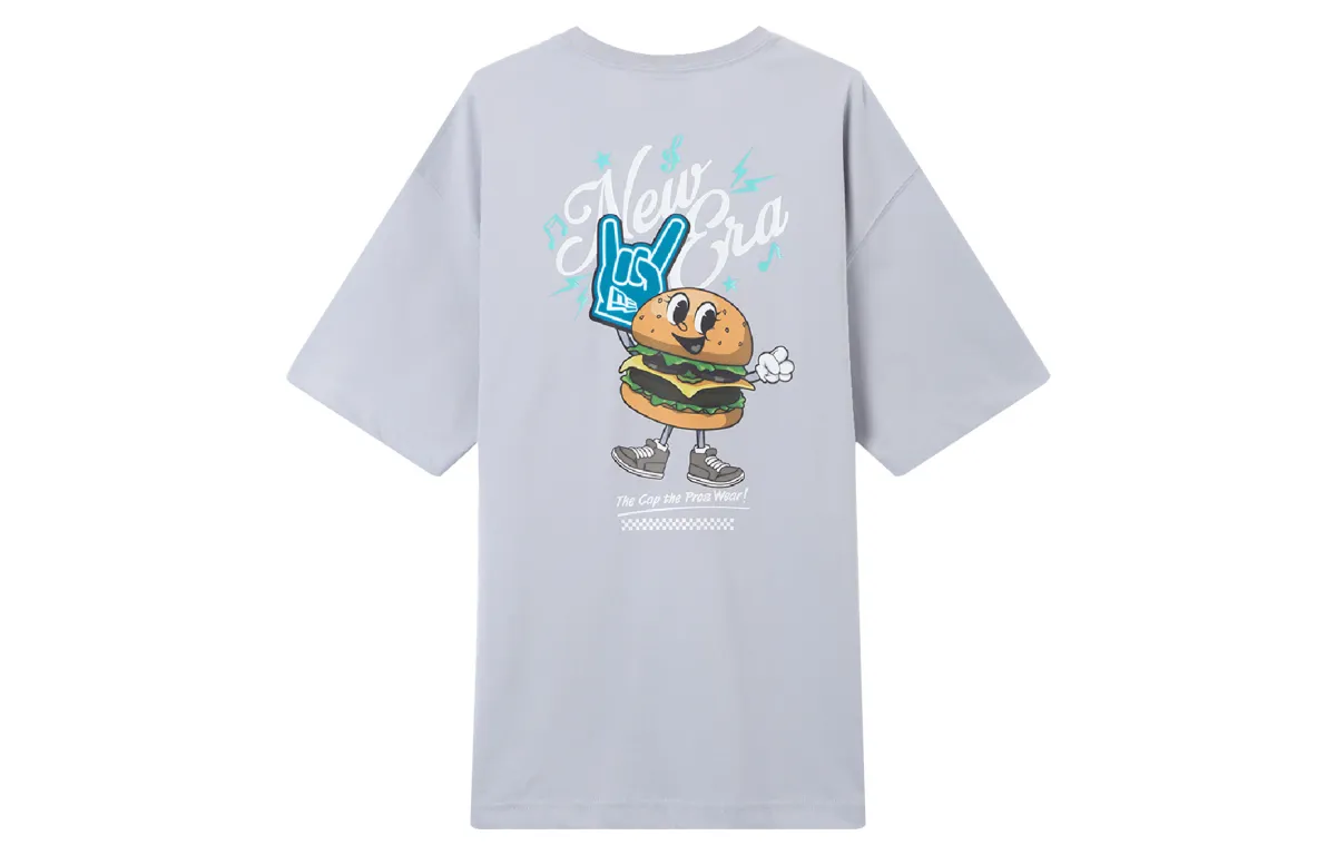 New Era T-Shirts Unisex Gray Crew Neck