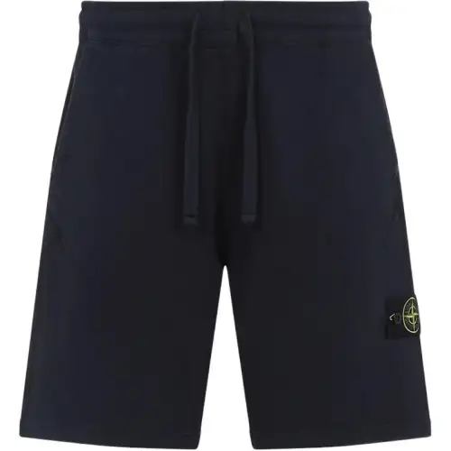 STONE ISLAND Logo Patch Drawstring Shorts