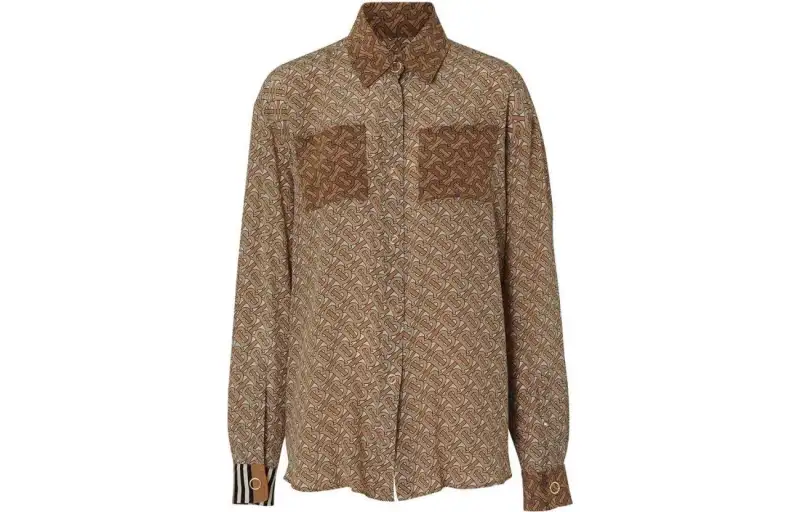 Burberry Shirts Women's Khaki Lapel Moderate Other