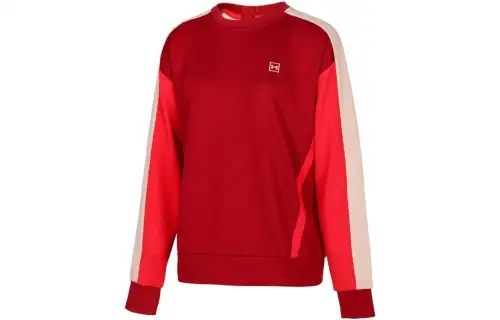 Under Armour Sweatshirts Women's Island Red Crew Neck Moderate Regular