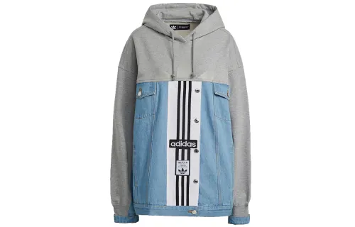 Adidas Originals Jackets Women's Medium Heather Gray Hooded Moderate Other