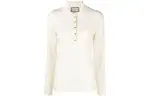 rib-stitch cashmere polo jumper