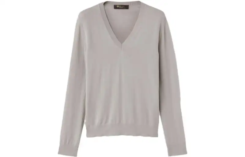 Loro Piana Knitwear Women's Sky Blue V Neck Moderate Other