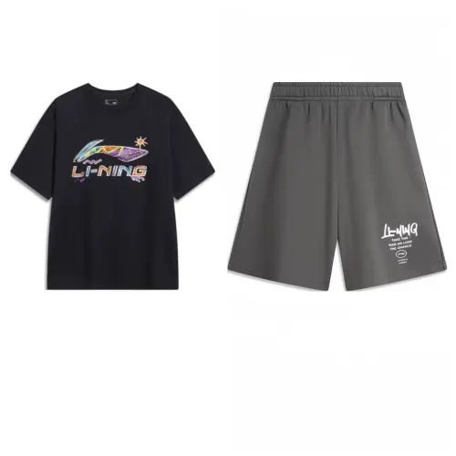 Li Ning Sports Life Collection Casual Sportswear Men's Black/Obsidian Gray