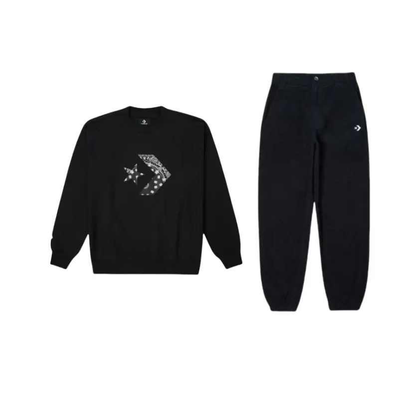 Converse Sweatshirt Set Unisex Black