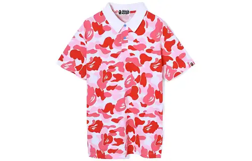 A BATHING APE Bape Polo Shirts Women's Polo Collar Moderate Straight Fit