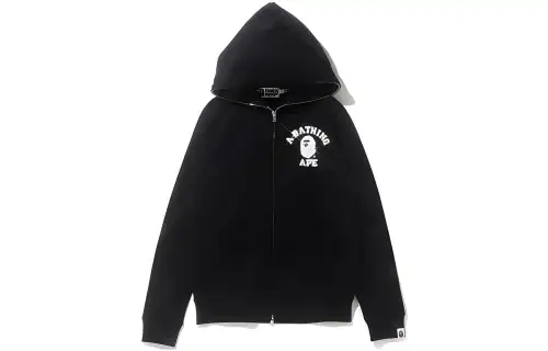 A BATHING APE Sweatshirts Women's Hooded Moderate Cardigan