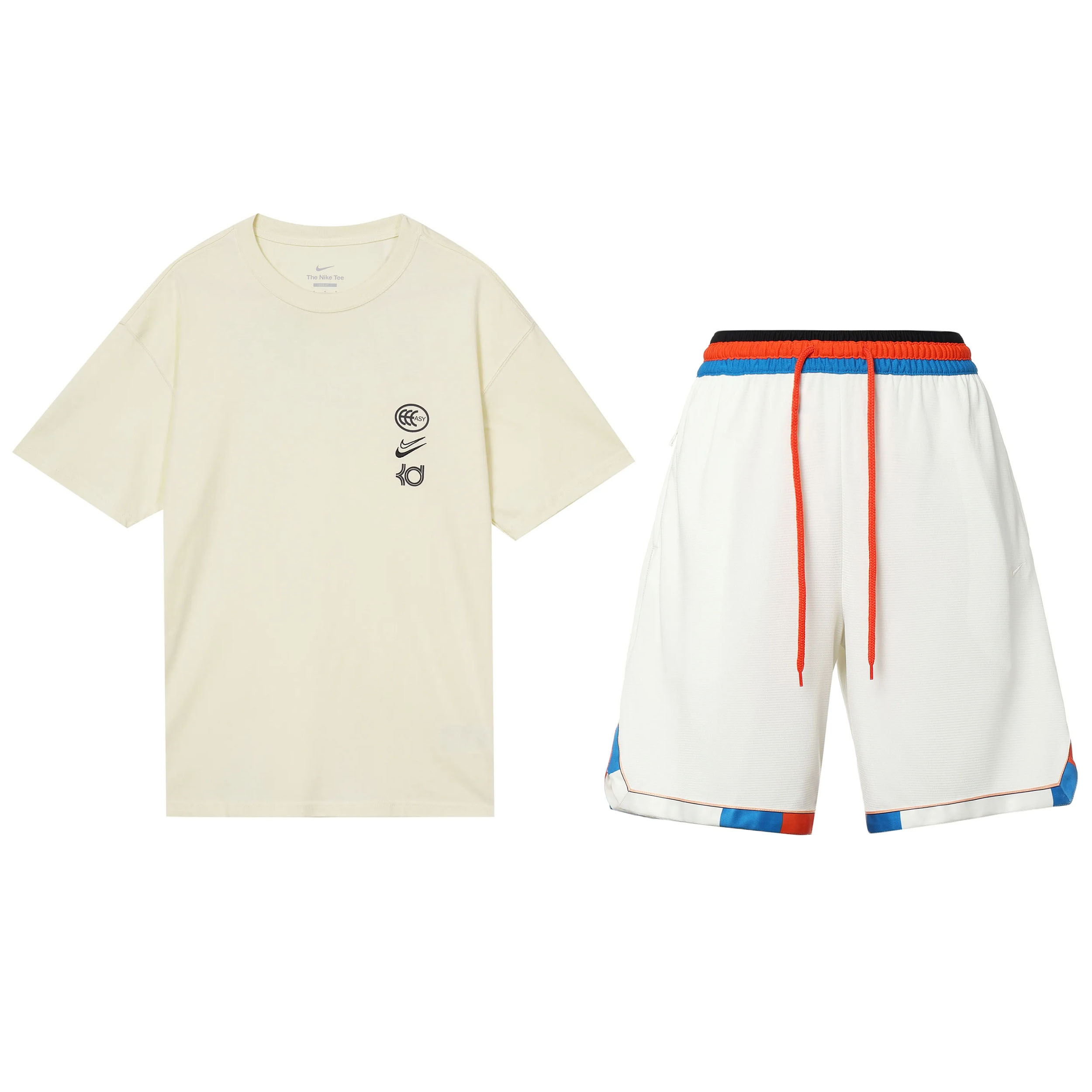 Nike Retro basketball cotton knitted shorts with letters, trousers, sports suit, American style, loose fit, with short sleeve, men's style