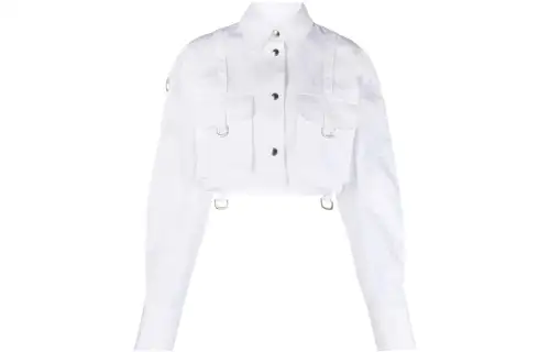 OFF WHITE Co Cargo Long Sleeved Cropped Shirt