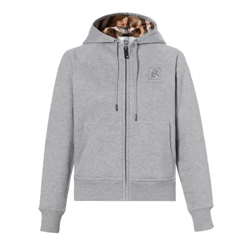 Burberry Logo-embroidered Zip-up Hoodie Women's