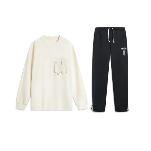 Li Ning Casual Sportswear Men's Crew Neck Moderate