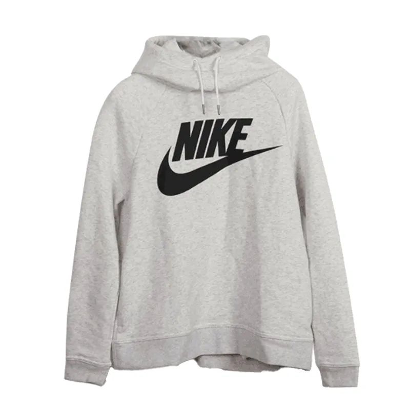 Nike Sweatshirts Women's Gray Hooded Moderate Regular