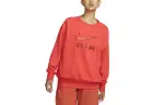 Nike Sweatshirts Women's Light Red Crew Neck Moderate Regular