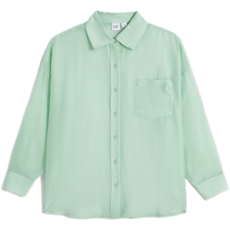 Женская рубашка GAP Oversized Shirt (белая)