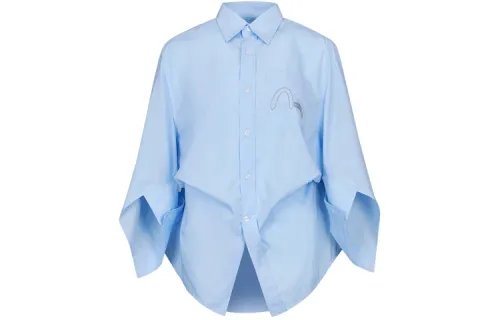 EVISU Shirts Women's Light Blue Lapel Moderate Other