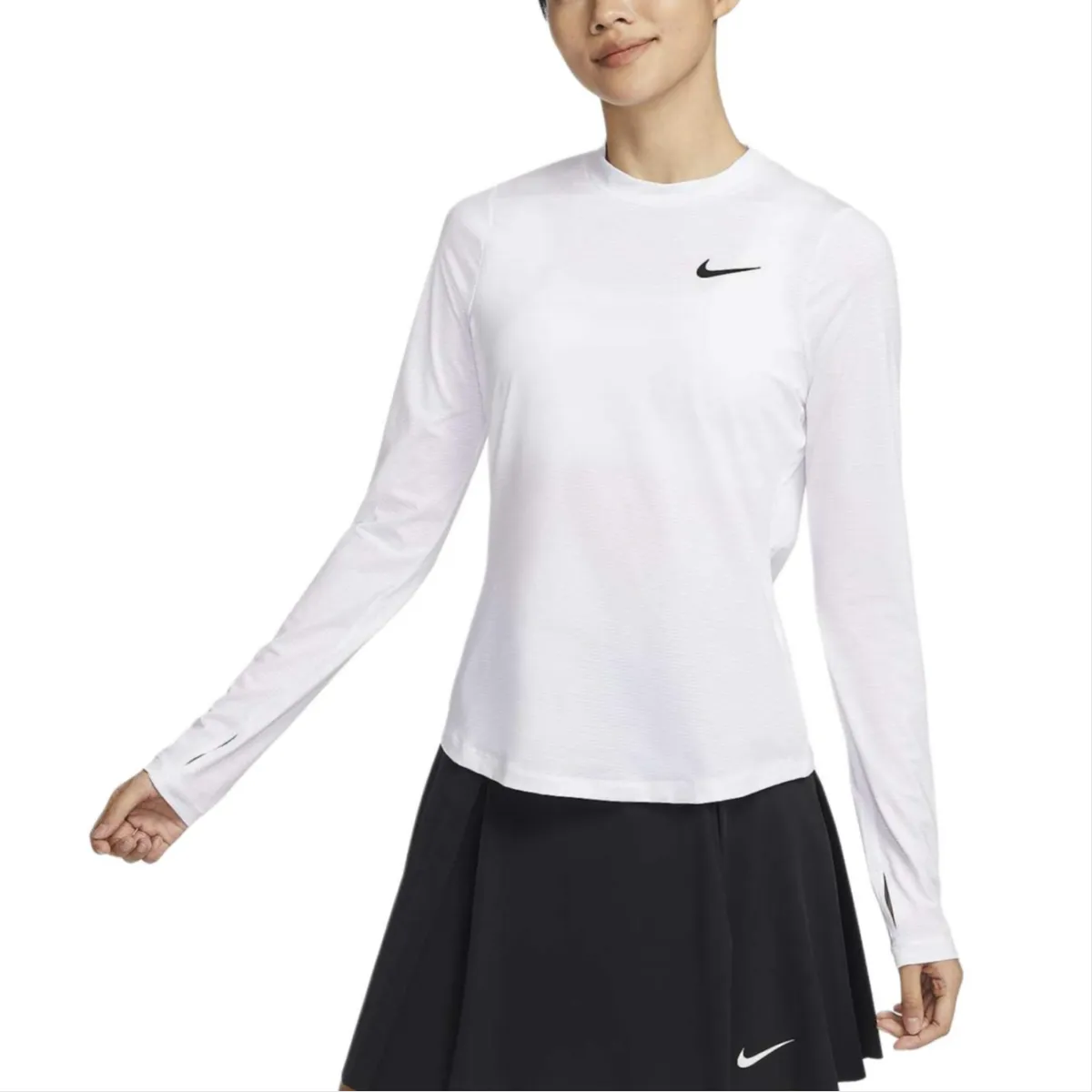 Nike T-Shirts Women's White Crew Neck Moderate