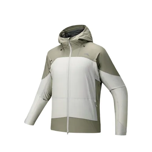 Anta Outdoor Collection Waterproof, Windproof, And Breathable Windbreaker Jacket Men's Numbers Dusty Gray
