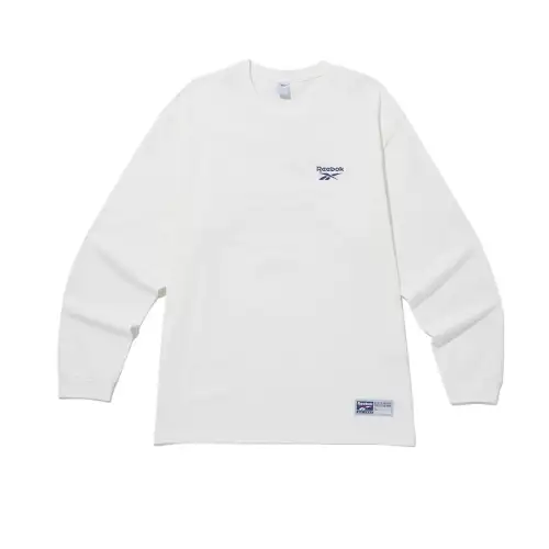Reebok T Shirts Women's White Crew Neck Moderate Straight Fit
