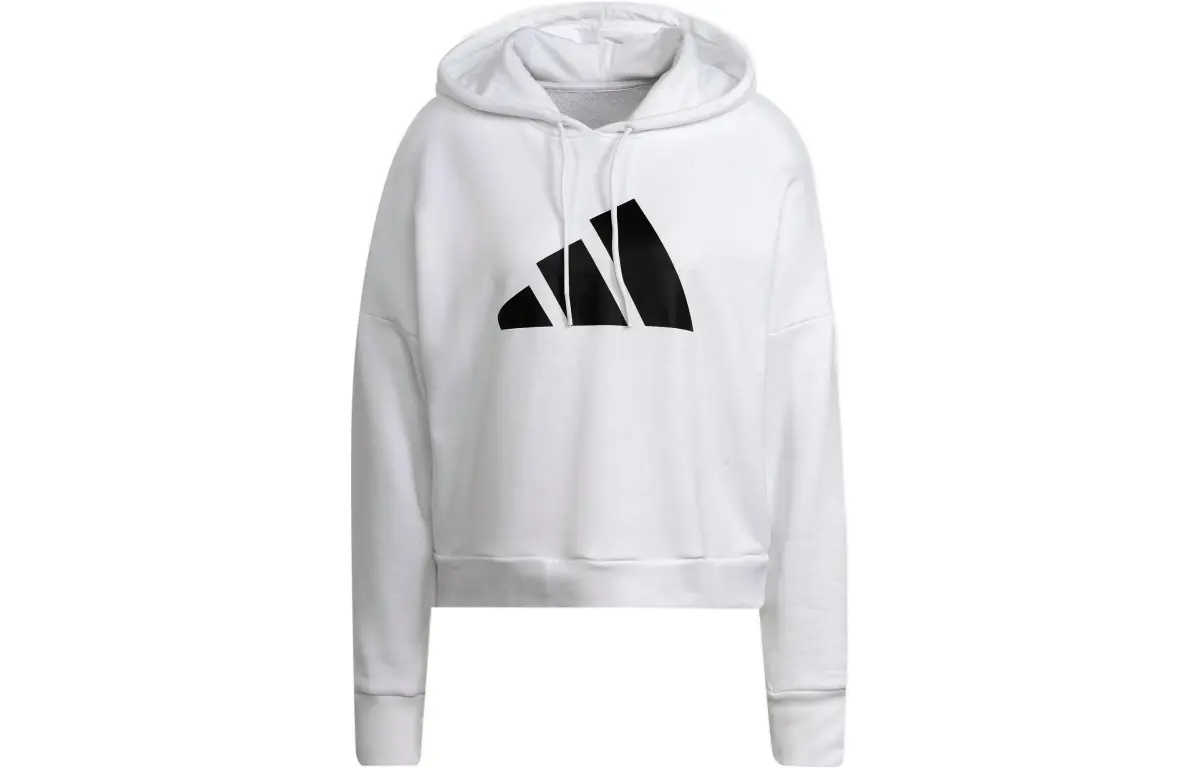 Adidas Sweatshirts Women's White Hooded Moderate Regular