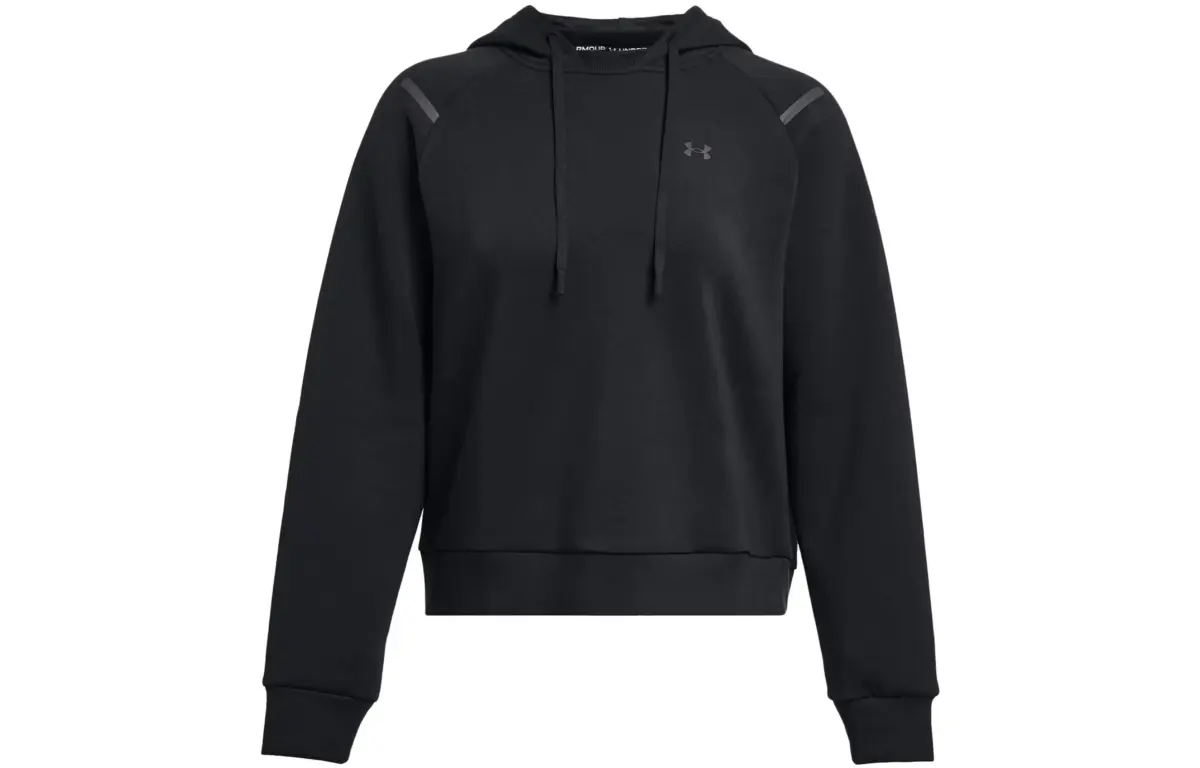 Under Armour Sweatshirts Women's Black Hooded Moderate Regular