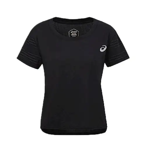 ASICS T Shirts Women's Black Crew Neck