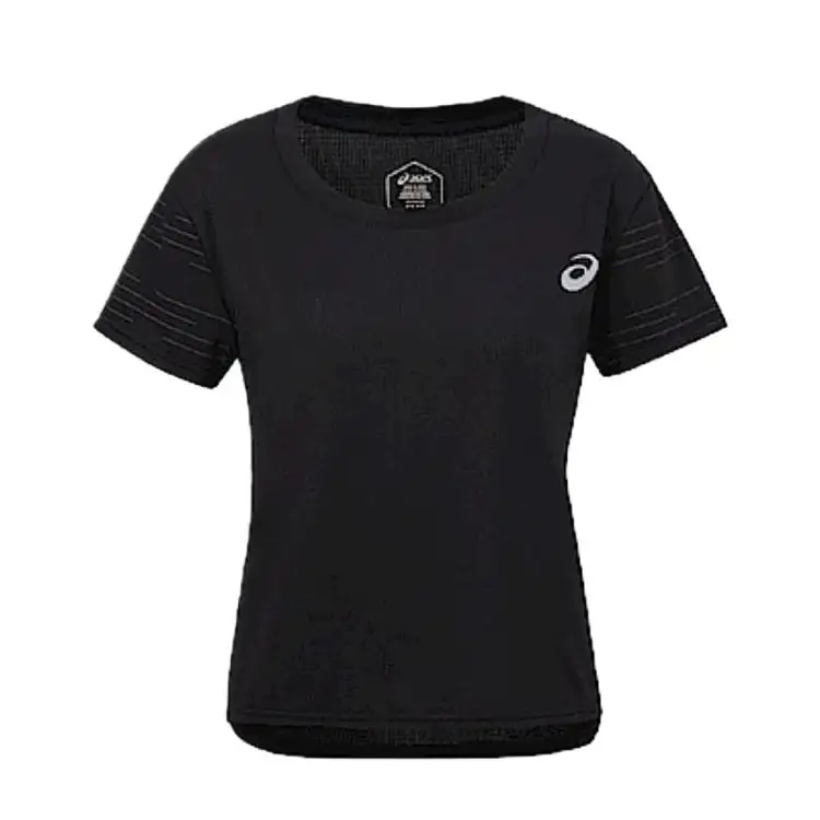 ASICS T Shirts Women's Black Crew Neck