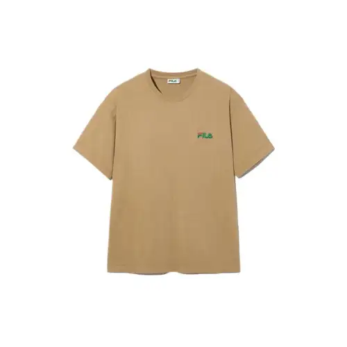 FILA T Shirt Unisex Light Brown