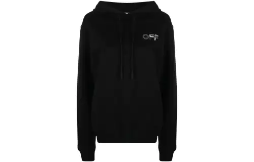 OFF-WHITE Arrow Motif Drawstring Hoodie