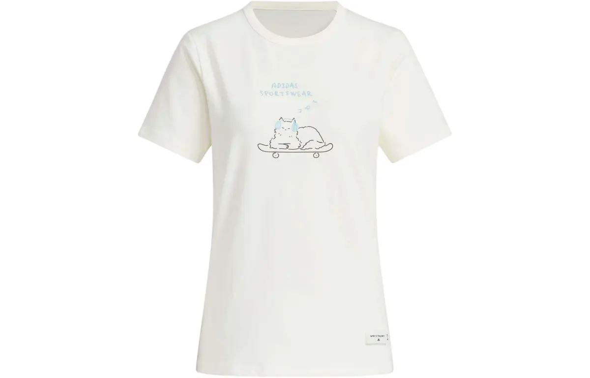 Adidas T Shirt Women's Jade White