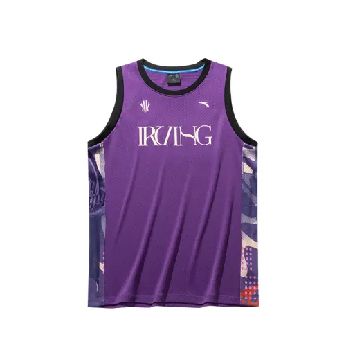 Anta Basketball Collection Irving Collection Basketball Jersey Men's Lime Purple