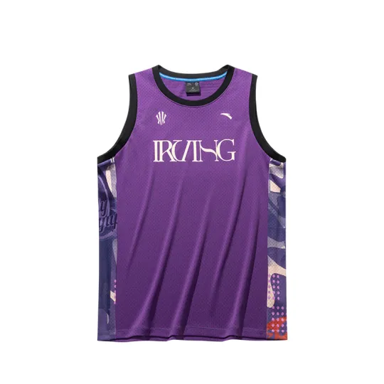 Anta Basketball Collection Irving Collection Basketball Jersey Men's Lime Purple