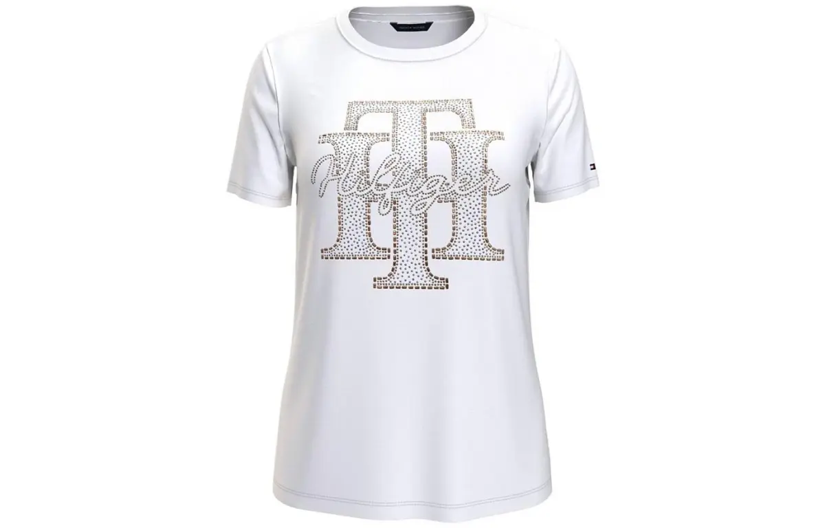 Tommy Hilfiger T-Shirts Women's Crew Neck Moderate Other