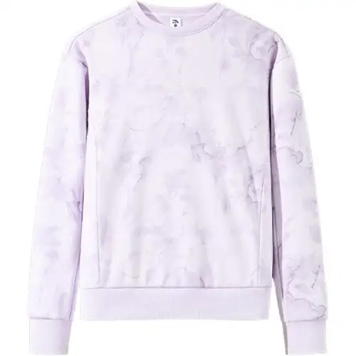 Anta Variety Training Collection Sweatshirt Women's Peach Scented Purple/All Over Print