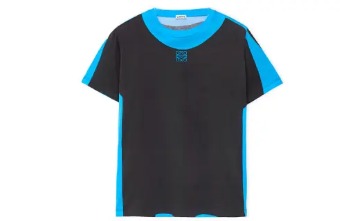 LOEWE T Shirts Women's Black Crew Neck Moderate Straight Fit