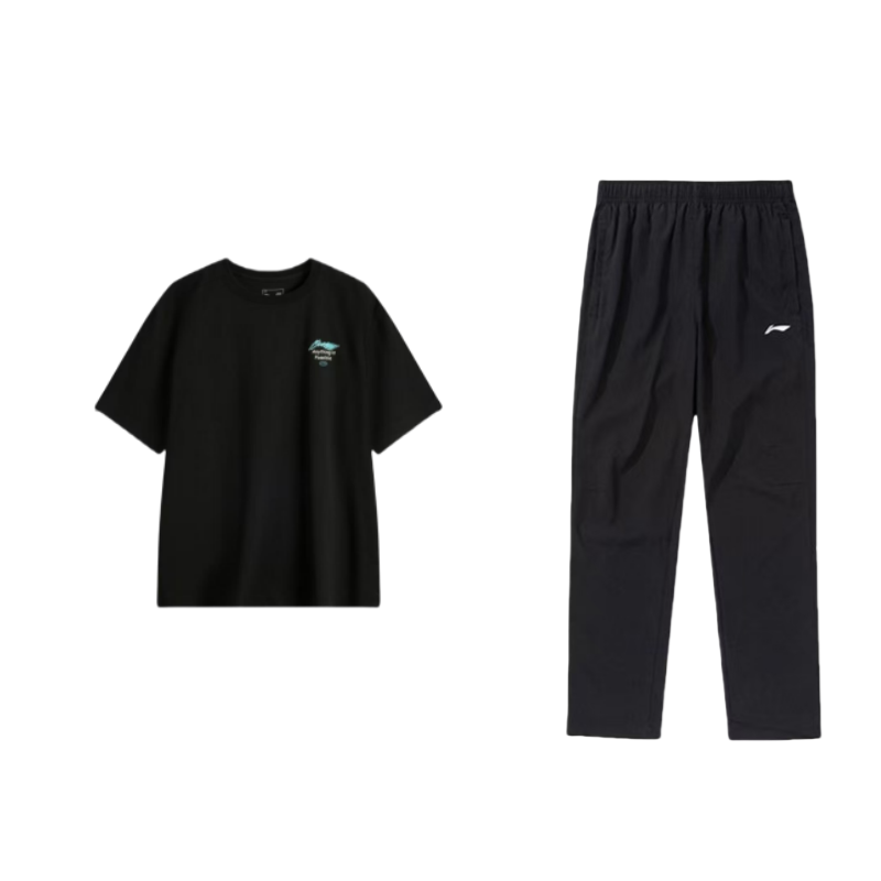 Li Ning Casual Sportswear Men’s Crew Neck Moderate