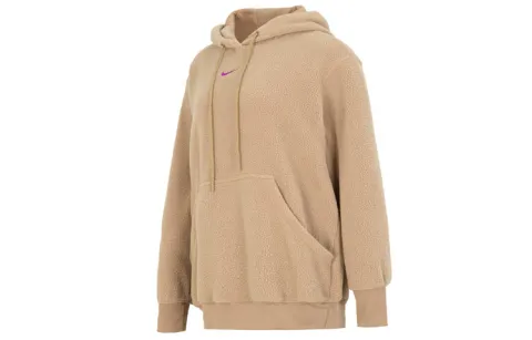 Nike Sweatshirts Women's Khaki Hooded Moderate Regular